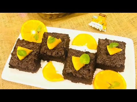 Orange chocolate brownie