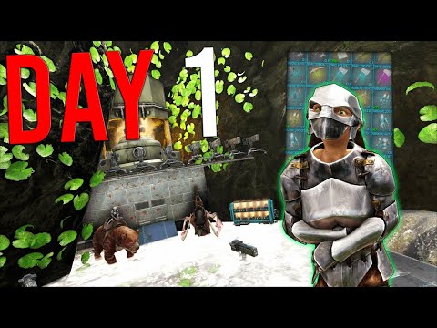 HOW A 22000 HOUR TRIBE CLAIMS THE BEST CAVE IN ALL OF ARK ON DAY 1 - ARK PVP