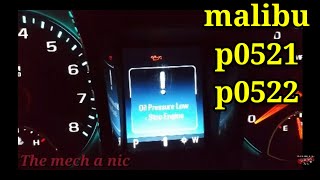 2013 - 2016 malibu oil pressure sensor P0521 P0522