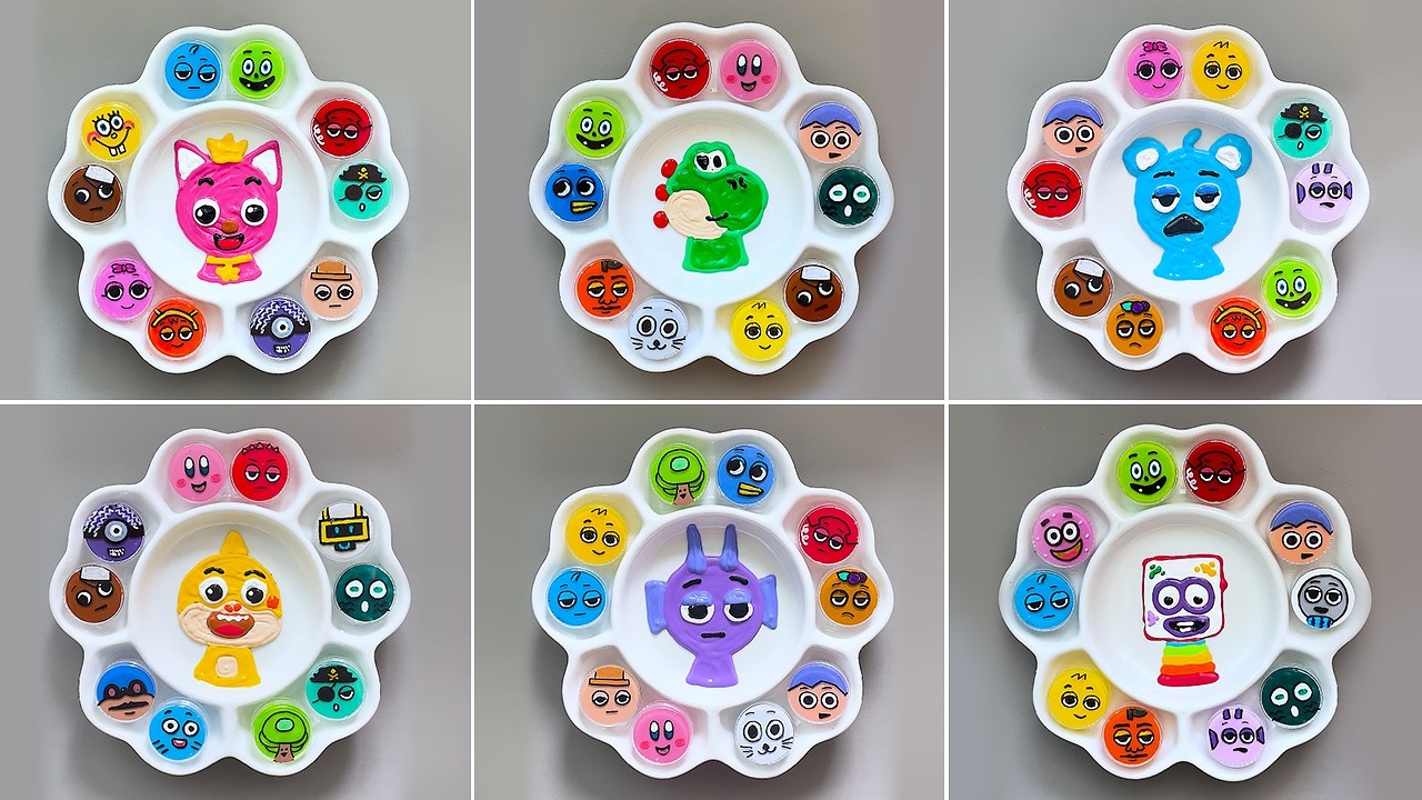 Sprunki color mixing collection Part.2 🩷 sigmaboy 🎵guess the fainal color?