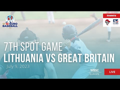 17 U-12 Baseball European Championship 7th spot game: Lithuania VS Great Britain