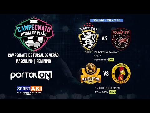 AO VIVO: Acompanhe agora os jogos do Campeonato Futsal de Verão 2026! #001