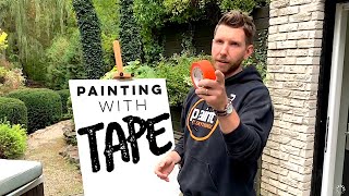 Painting with Tape (How to Get a Perfect Line with ANY TAPE!)