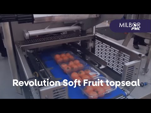 Soft fruit top seal, tray sealer Revolution | Milbor PMC