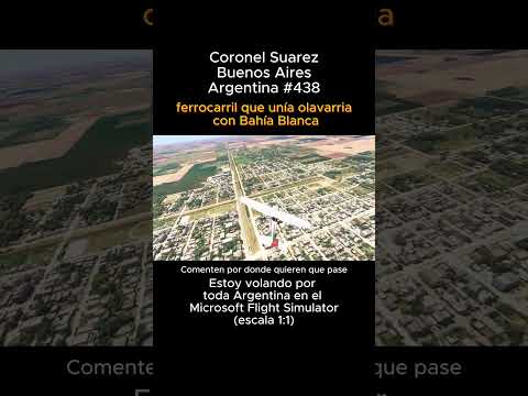 Coronel Suarez, Buenos Aires desde el Microsoft Flight Simulator #coronelsuarez #buenosaires #msfs