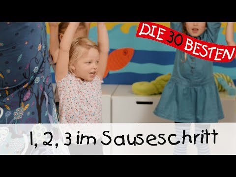 👩🏼 1, 2, 3 im Sauseschritt - Singen, Tanzen und Bewegen || Kinderlieder