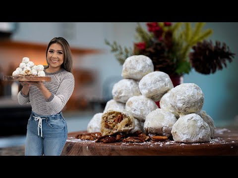 POLVORONES MEXICAN WEDDING COOKIES The EASIEST Melt in your Mouth Shortbread Cookies RECIPE