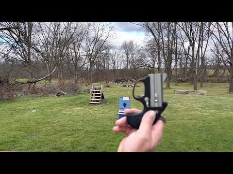 ￼ Bond arms stinger 22 LR. Shooting 7 yards testing out the accuracy.