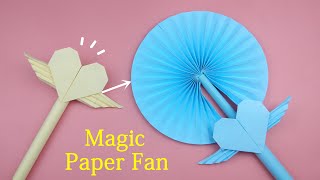 DIY Paper FAN  Beautiful Fairy Magic Wand - Pull D