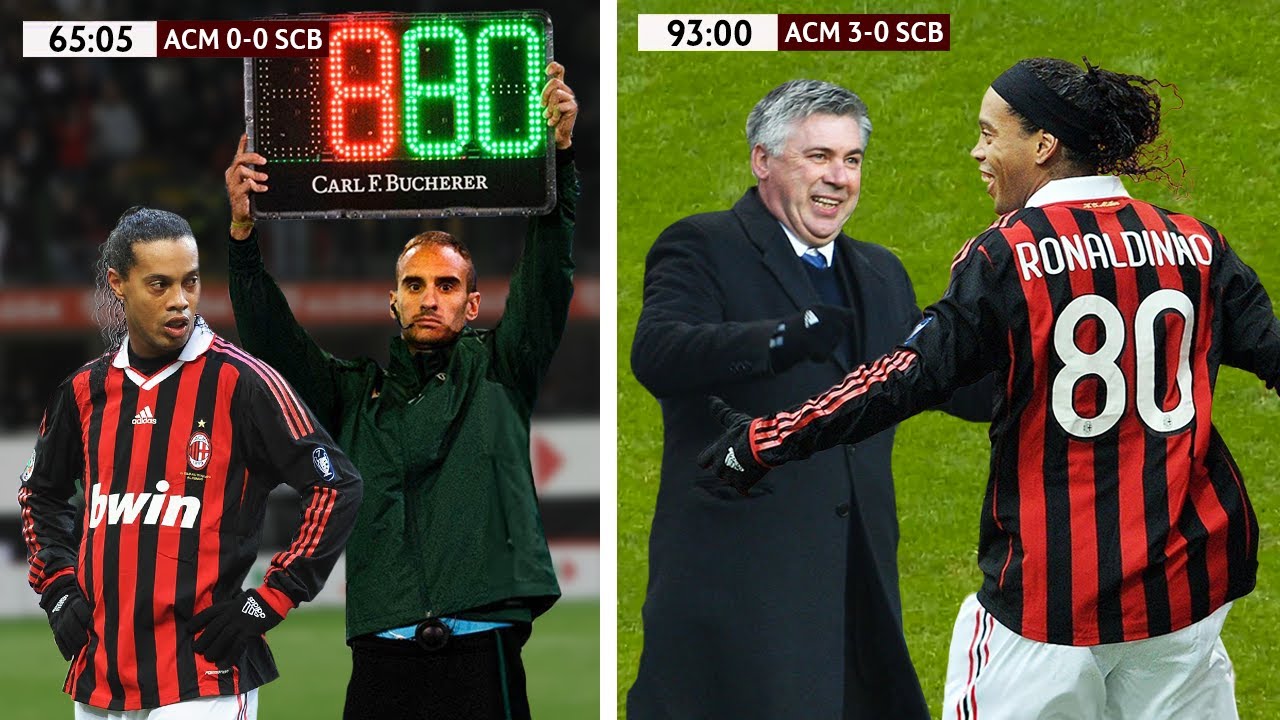 When Ronaldinho Substituted & Shocked Carlo Ancelotti