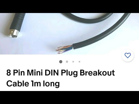 Ham Radio. 8 Pin Mini DIN Plug Break Out Cable. Amateur Radio.