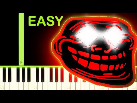 PHONK TROLLGE MEME SONG - EASY Piano Tutorial