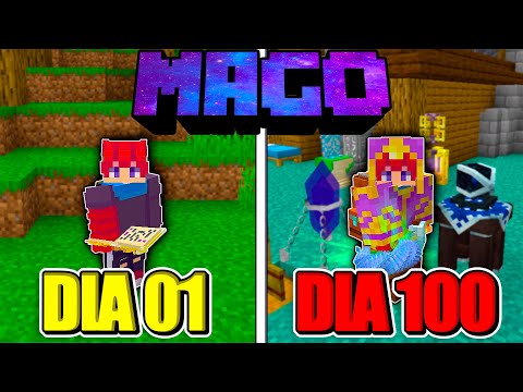 SOBREVIVI 100 DIAS SENDO um MAGO no MINECRAFT - O FILME
