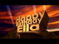 Happy Birthday Ella