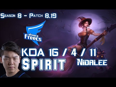 AFs Spirit NIDALEE vs GRAVES Jungle - Patch 8.19 KR Ranked