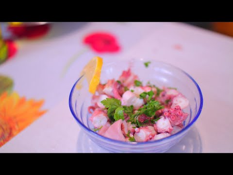 INSALATA DI POLPO CON LIMONE E PREZZEMOLO