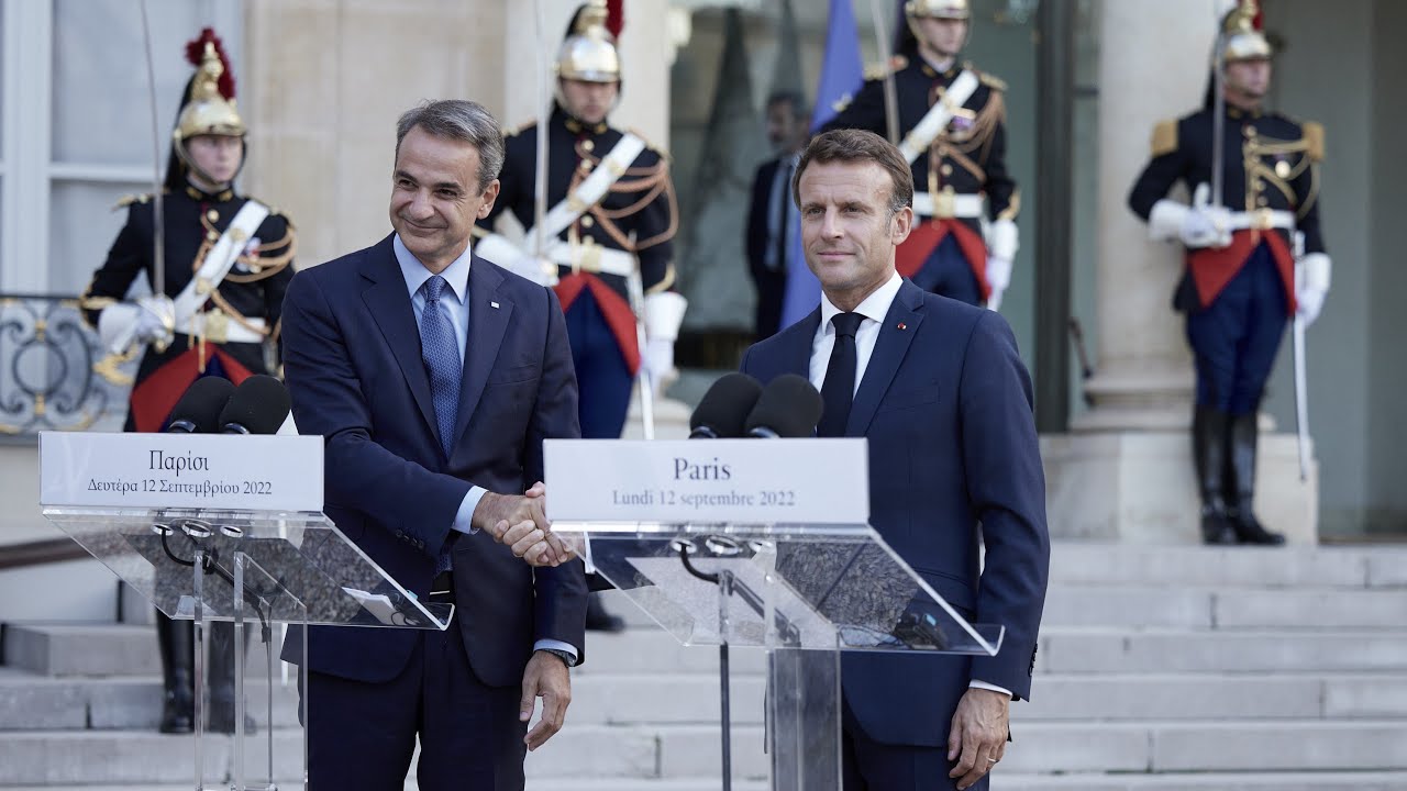Δηλώσεις του Πρωθυπουργού Κυριάκου Μητσοτάκη με τον Πρόεδρο της Γαλλικής Δημοκρατίας Emmanuel Macron