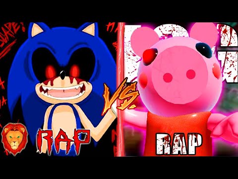 SONIC.EXE 😈 VS PIGGY 🐷 RAP CANCION 🎤🎶 | SONIC.EXE VS PIGGY RAP LEON PICARON