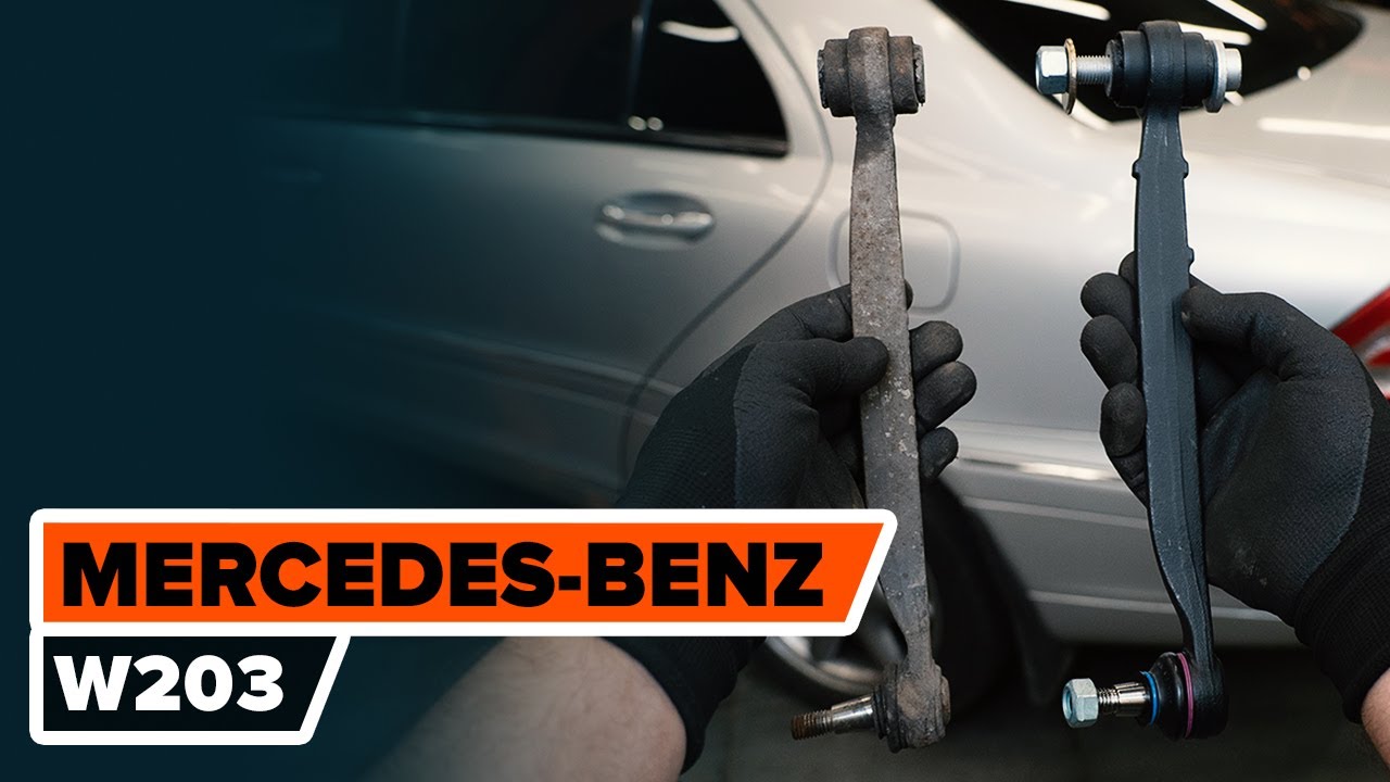Jak vyměnit zadní tyčky stabilizátora na Mercedes W203 – návod k výměně