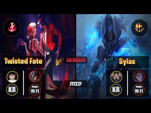 ShowMaker TWISTED FATE (Mid) [Electrocute] VS SYLAS - Challenger KR Patch 10.11