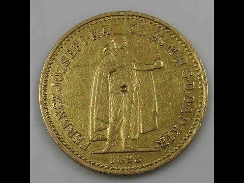 Austria Hungary 10 Korona 1893 K.B. Gold