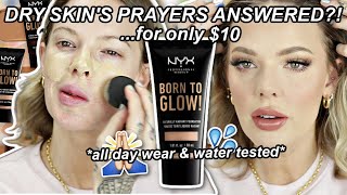 first impressions NYX BORN TO GLOW FOUNDATION REVIEW *natural light & swimming* // @ImMalloryBrooke