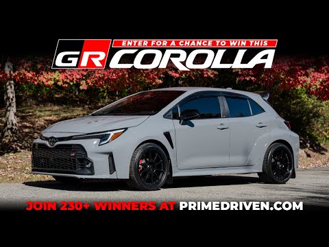 WIN This: Nardo Gray Turbo 2023 Toyota Corolla GR - Loaded with Carbon Fiber. AWD, 6-speed manual.