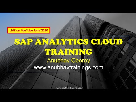 SAP Analytics Cloud Training | SAP SAC end to end Tutorial | SAP Analytics Cloud Course