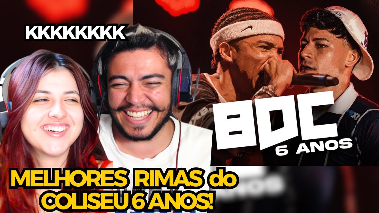 (GASTAÇÃO! KKKKKKKK) MELHORES RIMAS do COLISEU 6 ANOS! | REACT