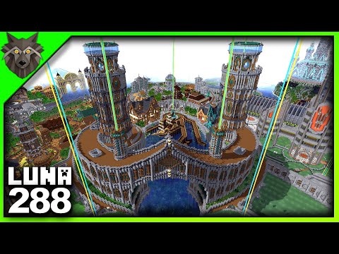LOBO's garage - Minecraft Survival 288 | Crown Complete! & Moving Villagers! | LUNA SSP Phase 3