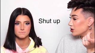 James Charles ANNOYING Charli D'Amelio for 1 minute and 39 seconds straight