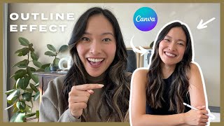 How to Create an Outline Effect on Canva | Easily & Quickly add a Border to Any Photo
