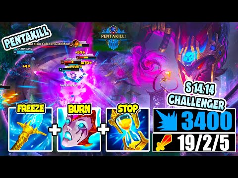 AURELION SOL MONTAGE MID S14.14 PENTAKILL BUT HITS 630 STACKS OF STAR DUST (UNLEASH A LITERAL NUKE!)