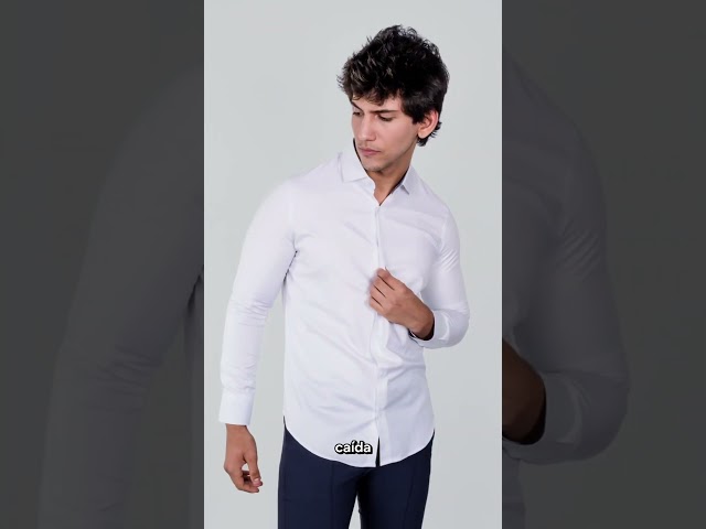 Vídeo relacionado con Polo Club Camisa Slim de popelín Blanca de Hombre con Logo Bordado 100% algodón