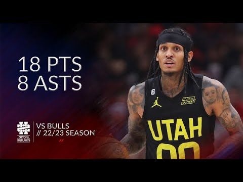 Jordan Clarkson 18 pts 8 asts vs Bulls 22/23 season