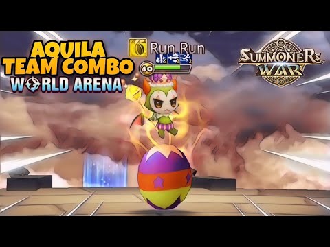Aquila Ft. Lydia Team Combo in World Arena - Summoners War