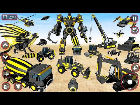 Mech Robot Transforming: Multi Robot Car Dino Tank Transform Game 2023 - Android iOS Gameplay