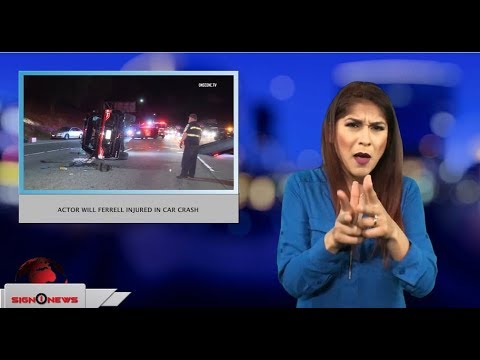 Actor Will Ferrell is injured in a car crash (ASL - 4.13.18)