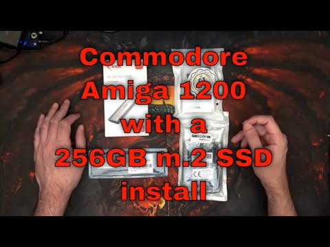Commodore Amiga 1200 with a 256GB m.2 SSD install