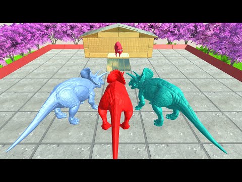 Colors Race To Get a Red Pig #24  - Animal Revolt Battle Simulator