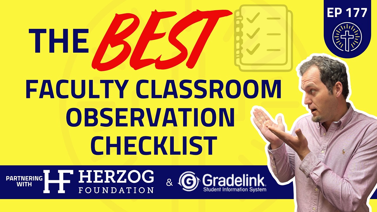 177 - The Best Checklist for Faculty Classroom Observations #principal #tool #checklist #best