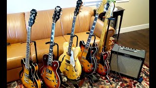Video thumbnail for Hollowbody Guitar Shootout: Epiphone ES-339 vs Alleykat vs Casino vs Fender Coronado vs Starcaster by Cody Weathers