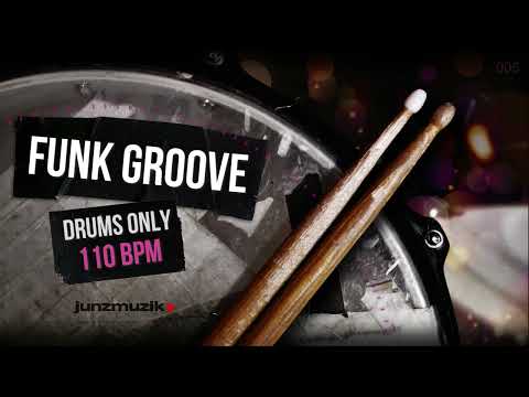 ★ FUNK DRUM BEAT - 110 BPM ★ Drums only backing track. Drum Track #backingtrack