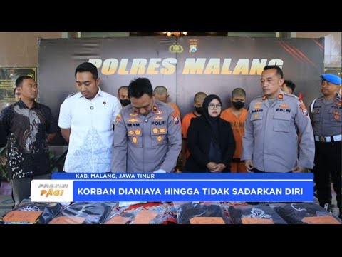 POLRES MALANG TANGKAP TERSANGKA PENGEROYOKAN