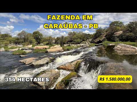 Fazenda em Caraúbas na Paraíba medindo 354 Hectares Valor R$ 1.580.000,00