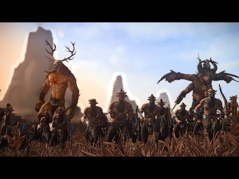 OGRE KINGDOMS Vs BEASTMEN | Total War Warhammer 3 Cinematic Battle