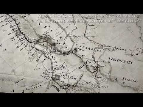 Lezgistan History - Antique Maps (Part 1) Лезгистан История - Антикварные карты - Расширенная версия
