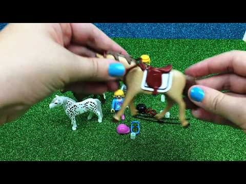 Playmobil Country - Jump Horse Superstar, Two Ponies and animals