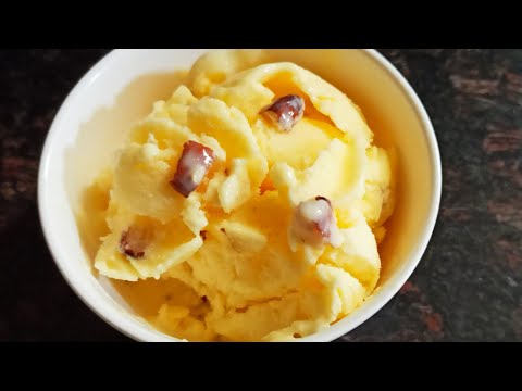 Homemade icecream/custard icecream recipe/homemade custard icecream/custard powder recipe