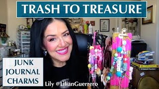 Junk Journal Charms / Upcycle Pen & Marker Parts as Beads #trashtotreasure